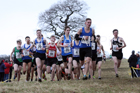 Junior men, 2018 Northern Cross Country Champs., Harewood House, Leeds. Photo: David T. Hewitson/Sports for All Pics